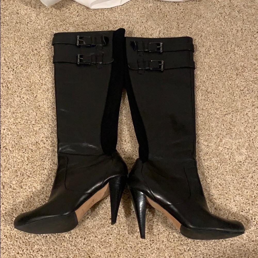 Cole haan black knee boots